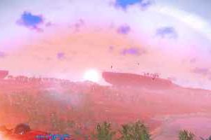 No man sky ciel paradisiaque